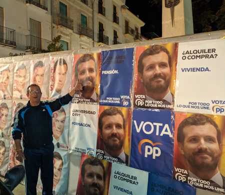 Pegada de carteles Elecciones generales 10N