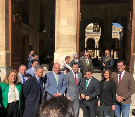 Primera visita del presidente de la Junta de Andalucía, Juanma Moreno, a Jaén (15/02/19)