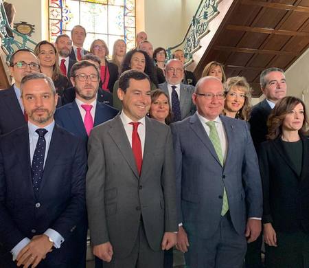 Primera visita del presidente de la Junta de Andalucía, Juanma Moreno, a Jaén (15/02/19)