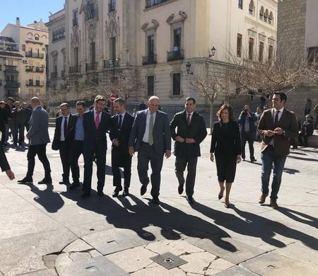 Primera visita del presidente de la Junta de Andalucía, Juanma Moreno, a Jaén (15/02/19)
