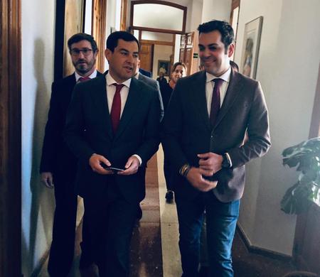 Primera visita del presidente de la Junta de Andalucía, Juanma Moreno, a Jaén (15/02/19)
