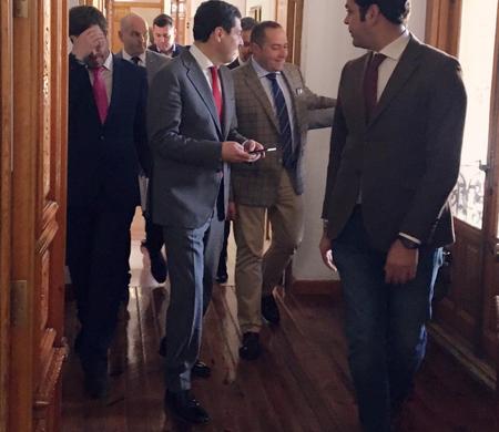 Primera visita del presidente de la Junta de Andalucía, Juanma Moreno, a Jaén (15/02/19)