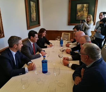 Primera visita del presidente de la Junta de Andalucía, Juanma Moreno, a Jaén (15/02/19)