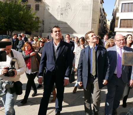 Visita de Pablo Casado y Juanma Moreno a Jaén y Linares 9-11-2018