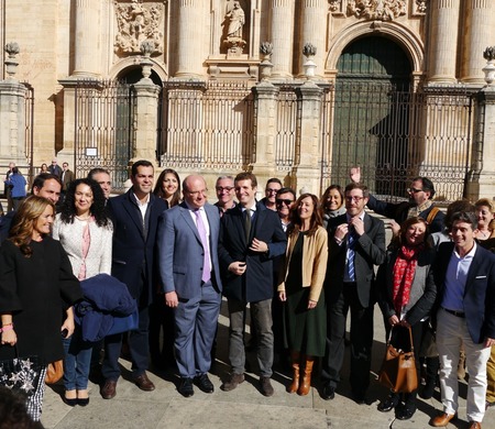 Visita de Pablo Casado y Juanma Moreno a Jaén y Linares 9-11-2018