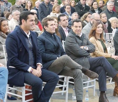 Visita de Pablo Casado y Juanma Moreno a Jaén y Linares 9-11-2018