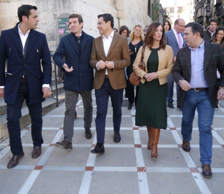 Visita de Pablo Casado y Juanma Moreno a Jaén y Linares 9-11-2018