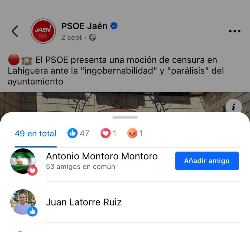 Contreras acusa a Latorre de estar “callado y escondido” ante el “escándalo de Lahiguera” que el mismo socialista ha fraguado “para lograr un bastón más”