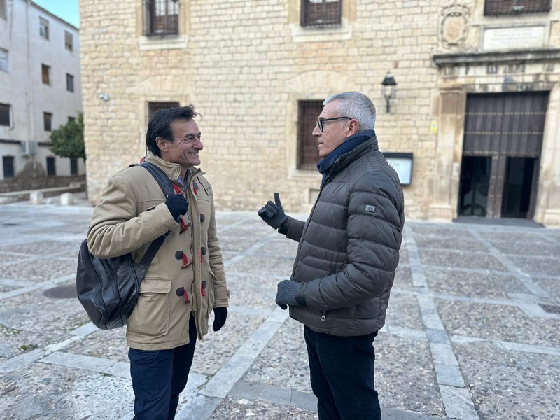 El candidato el PP sitúa en la fuente de La Magdalena el inicio del barrio de las Letras