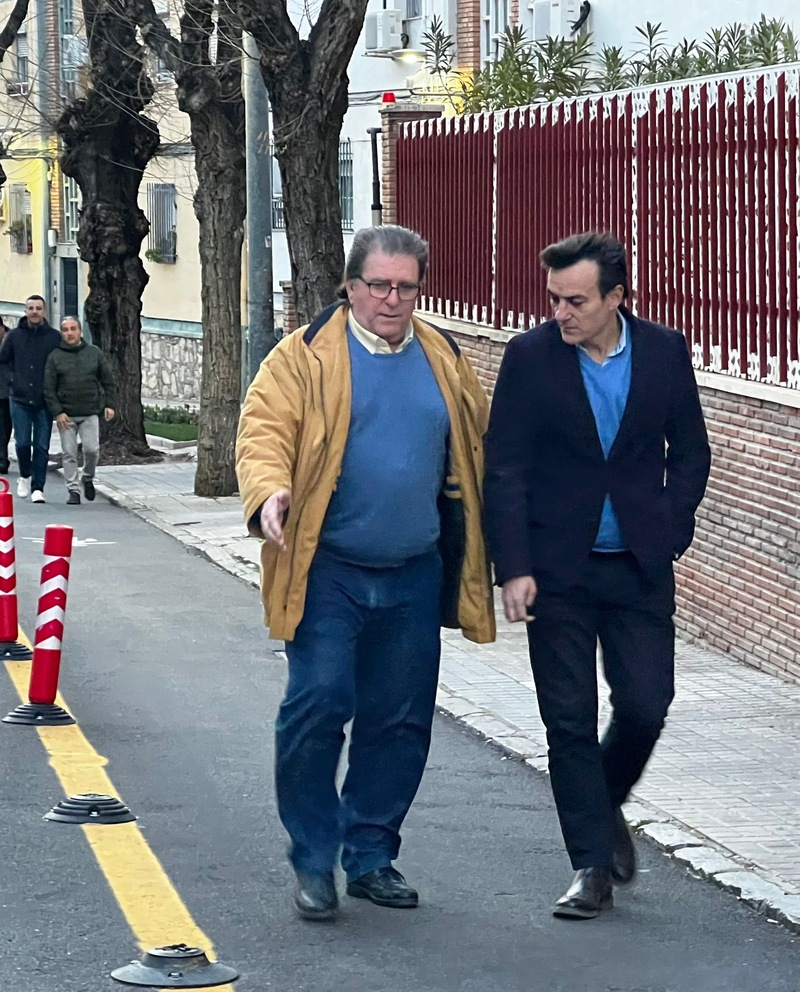 El candidato del PP anuncia que reforzará la seguridad vial en el barrio de Santa Isabel
