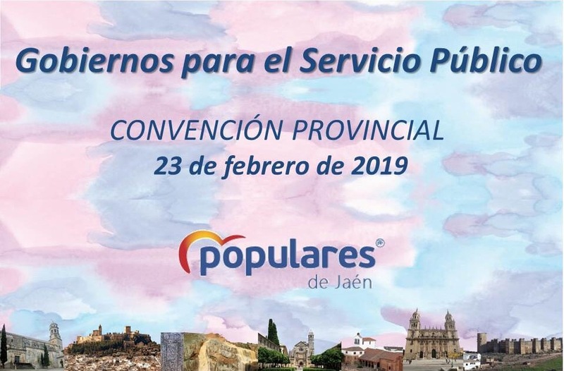 El PP de Jaén celebra este sábado su convención provincial ‘Gobiernos para el servicio público’