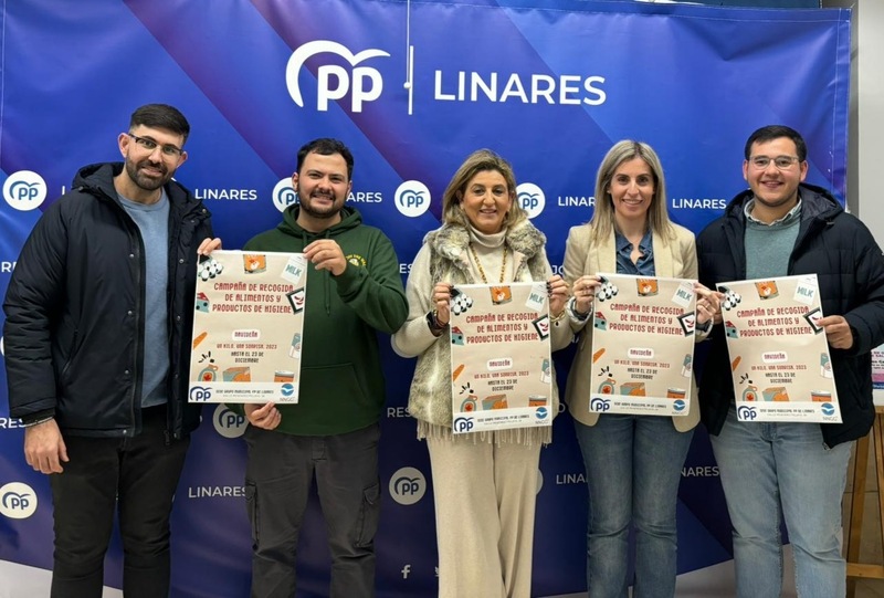 El PP y NNGG de Linares ponen en marcha la tradicional Campaña Solidaria ‘Un kilo, una sonrisa’