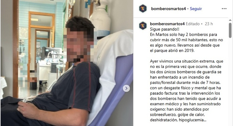 El Partido Popular exige al alcalde de Martos “medidas inmediatas” para solucionar la falta de profesionales en el Parque de Bomberos
