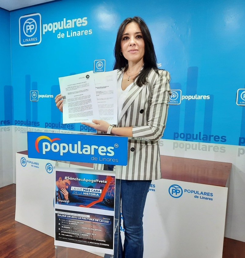El PP de Linares lleva a Pleno la desorbitada subida de la factura eléctrica e inicia una campaña informativa