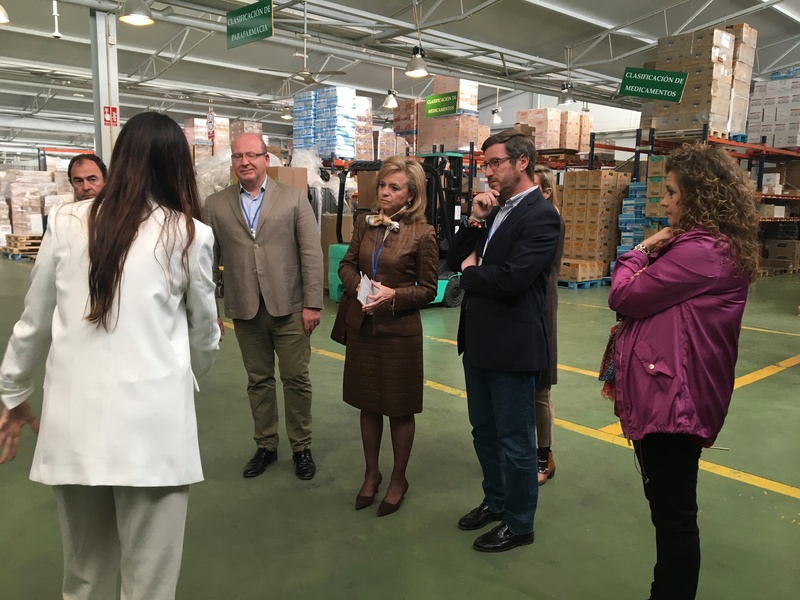 Del Moral destaca la “fuerte apuesta” en I+D+I de Bidafarma, “ejemplo de emprendimiento y creación de empleo”